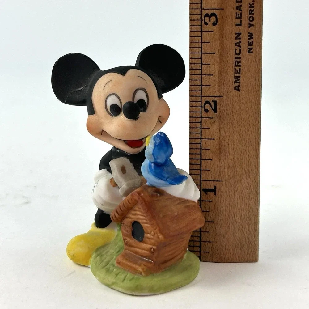 Walt Disney Productions Mickey and Goofy Ceramic Figurines Lot of 2